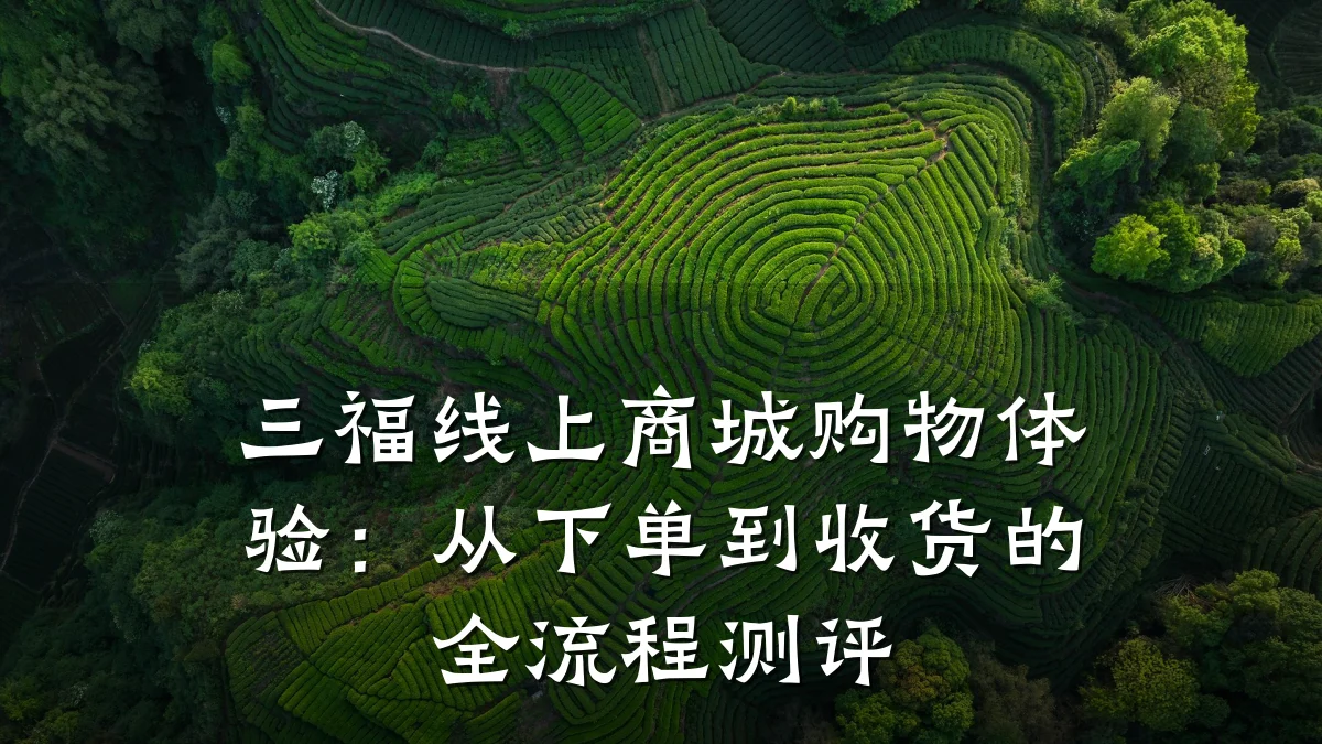 三福线上商城购物体验:从下单到收货的全流程测评