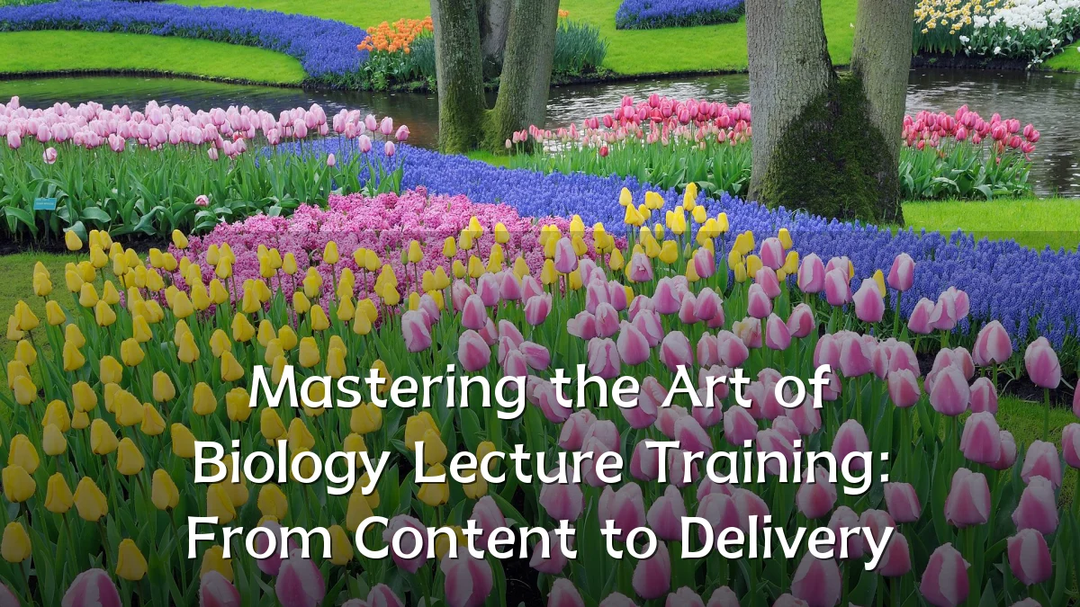 Mastering the Art of Biology Lecture Training: From Content to Delivery
