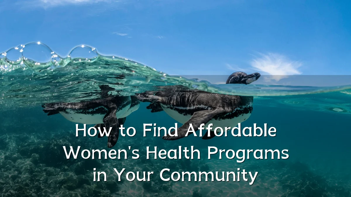 How to Find Affordable Women's Health Programs in Your Community