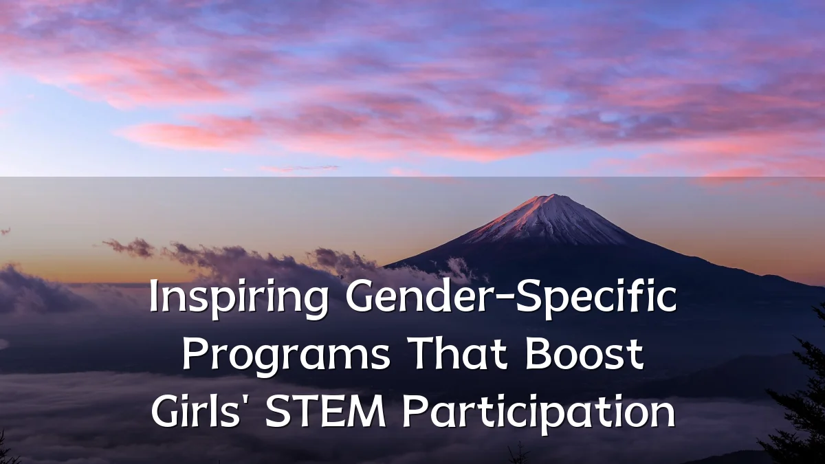 Inspiring Gender-Specific Programs That Boost Girls' STEM Participation