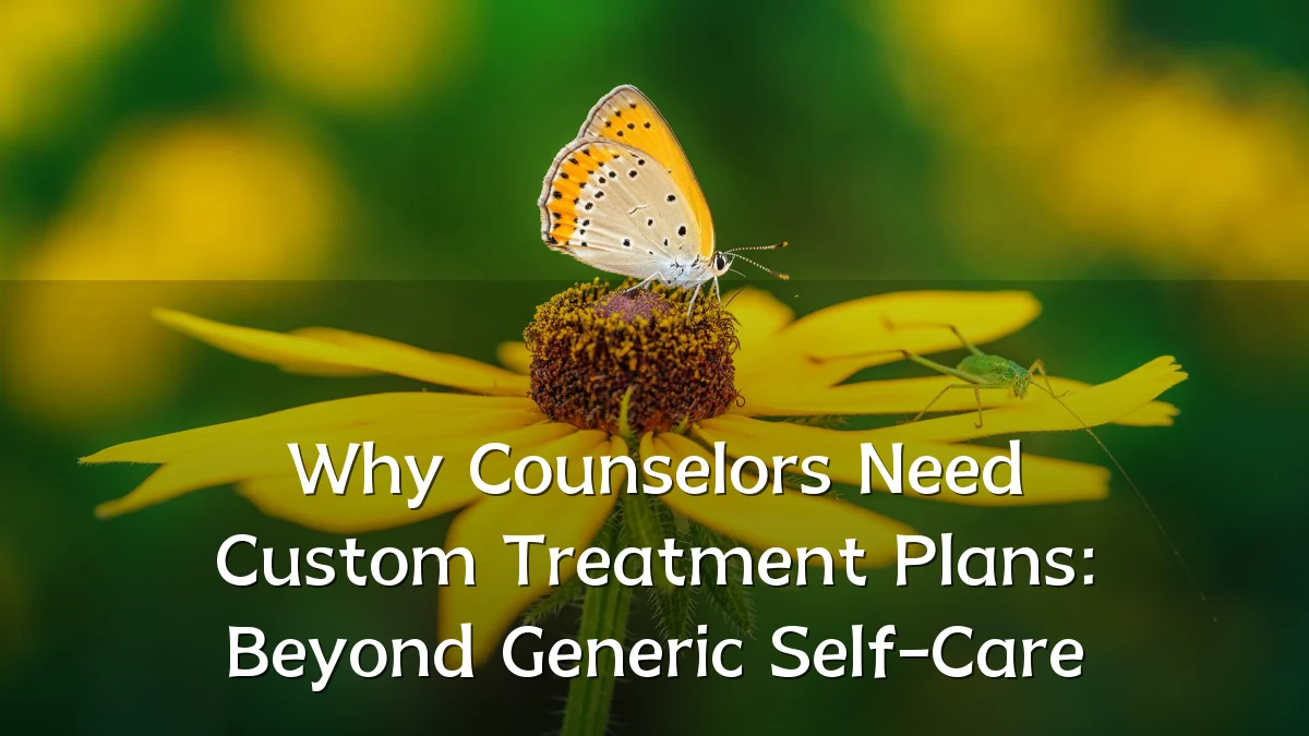 Why Counselors Need Custom Treatment Plans: Beyond Generic Self-Care