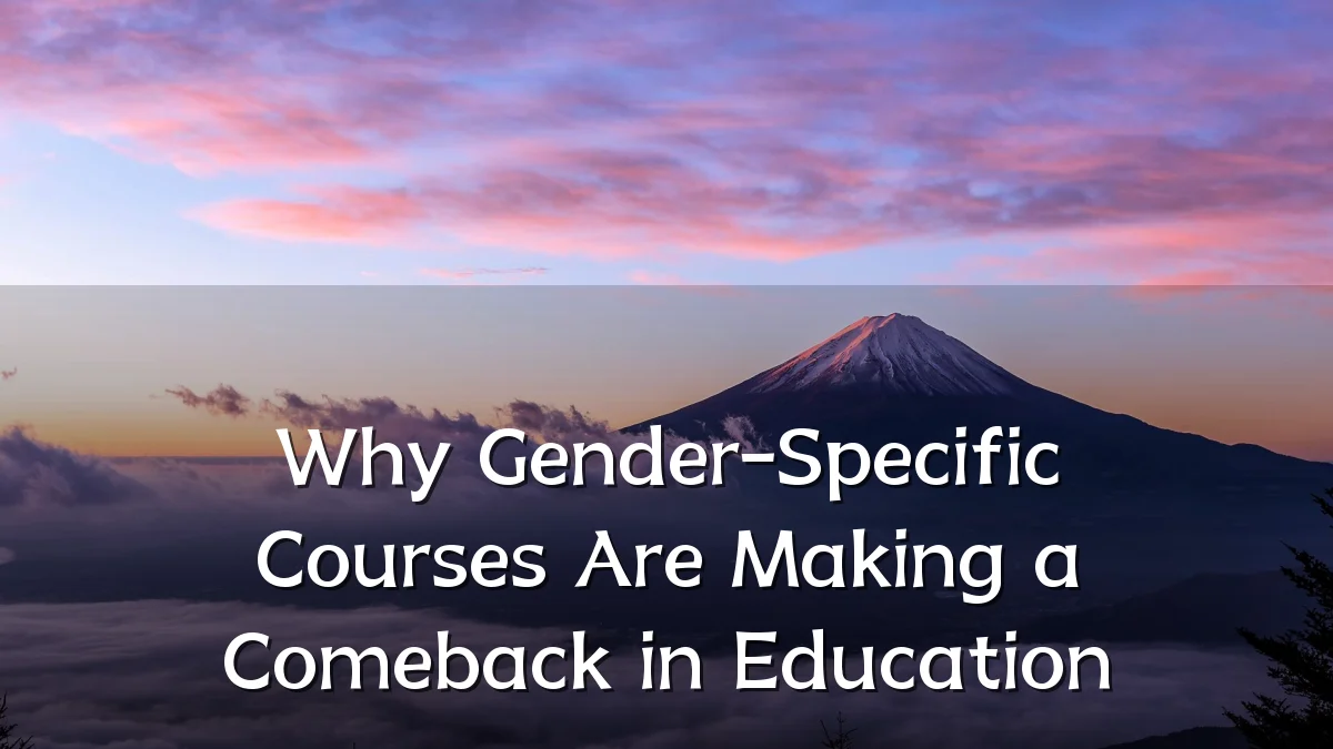 Why Gender-Specific Courses Are Making a Comeback in Education
