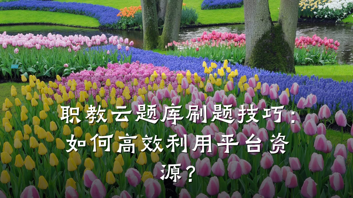 职教云题库刷题技巧：如何高效利用平台资源？