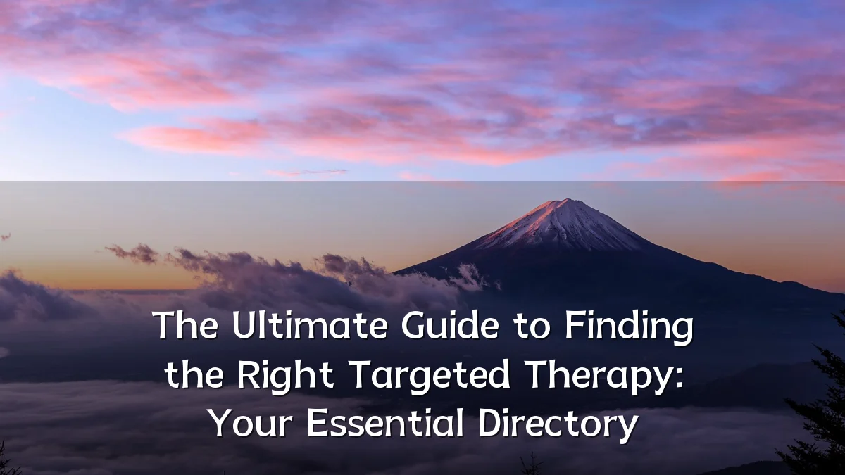 The Ultimate Guide to Finding the Right Targeted Therapy: Your Essential Directory